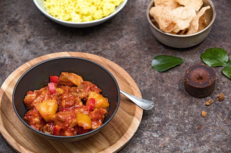 Indische kip gerechten